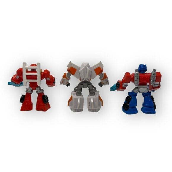Hasbro Transformers Rescue Bots Lot Of 3 Optimus Prime Blades Heat Wave Posable - Picture 2 of 8